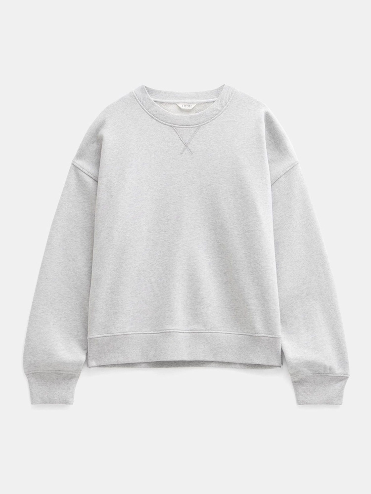 Hush Grey Back Detail 100% Cotton Sweatshirt - Image 6 of 6