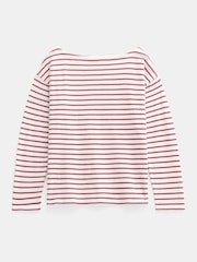 Blanco roto - Hush Slash Neck Stripe T-Shirt - Imagen 6 de 6