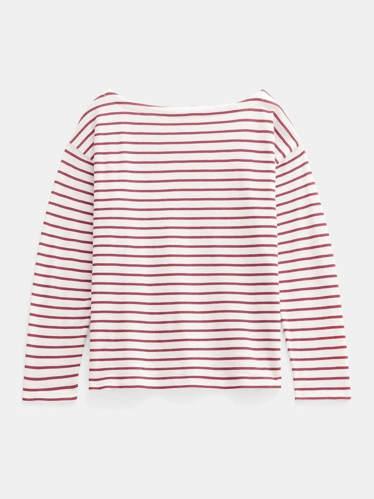 Blanco roto - Hush Slash Neck Stripe T-Shirt - Imagen 6 de 6 Blanco roto - Hush Slash Neck Stripe T-Shirt - Imagen 6 de 6