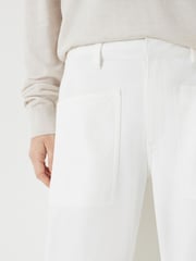 Hush Cream Cordi Barrel Leg Trousera - Image 4 of 5