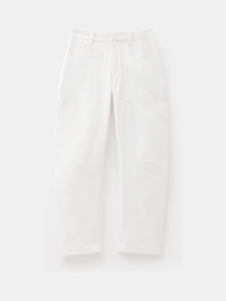 Hush Cream Cordi Barrel Leg Trousera - Image 5 of 5