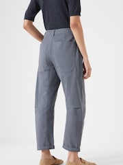 Hush Blue Cordi Barrel Leg Trousera - Image 3 of 5