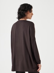 Braun - Hush Gillian Lang geschnittenes Jersey-Oberteil - Bild 2 von 5