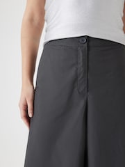 Hush Black Paper Chino Wide Leg 100% Cotton Trousers - Image 3 of 5