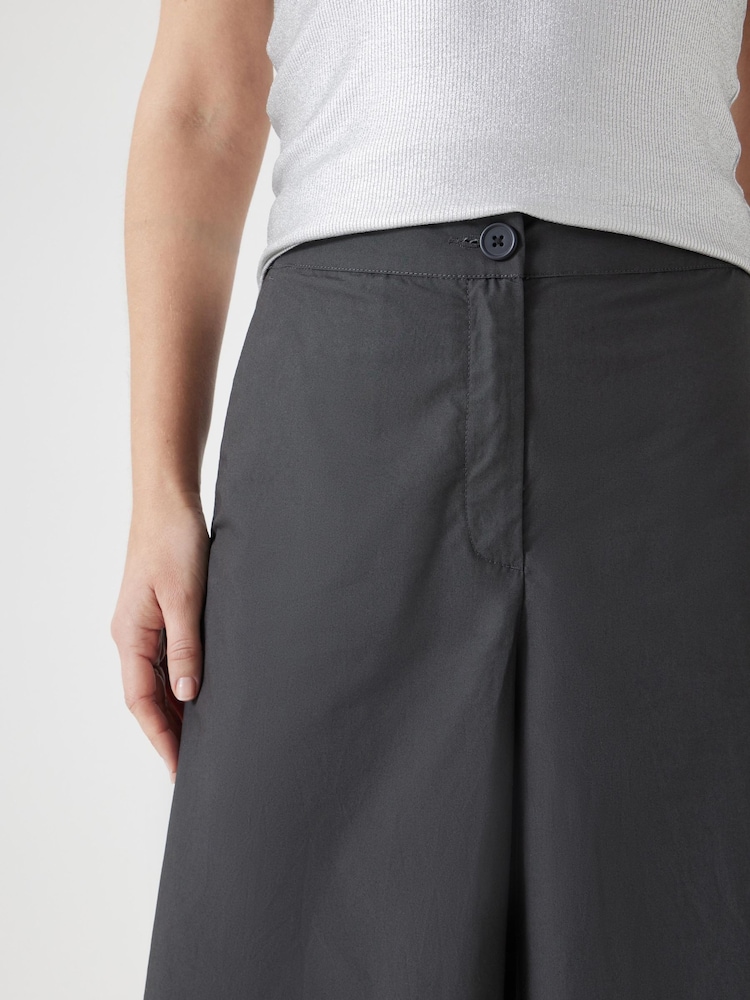 Hush Black Paper Chino Wide Leg 100% Cotton Trousers - Image 3 of 5