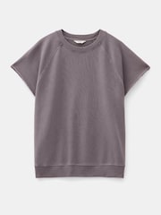 Hush Brown Leonie Short Sleeve 100% Cotton T-Shirt - Image 5 of 5