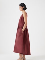 Hush Red Romi Sleeveless Midi Ballerina Dress - Image 3 of 5