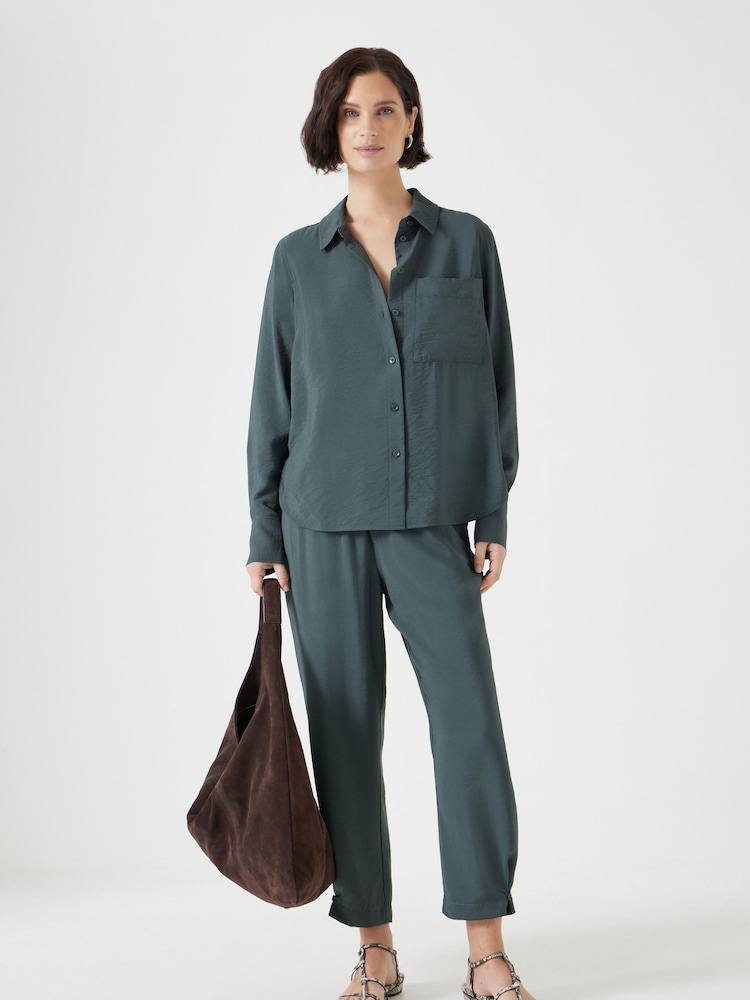 Hush Green Long Sleeve Relaxed Shirt - Image 2 of 6
