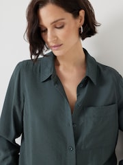 Hush Green Long Sleeve Relaxed Shirt - Image 4 of 6