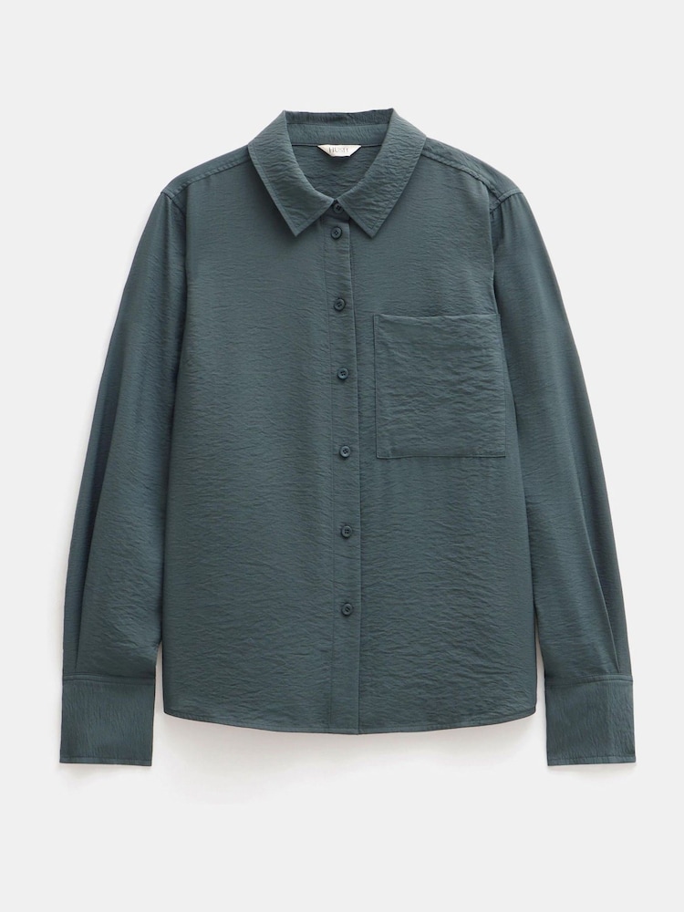 Hush Green Long Sleeve Relaxed Shirt - Image 6 of 6