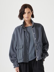 Hush Grey Melinda Utility Jacket - Image 1 of 6