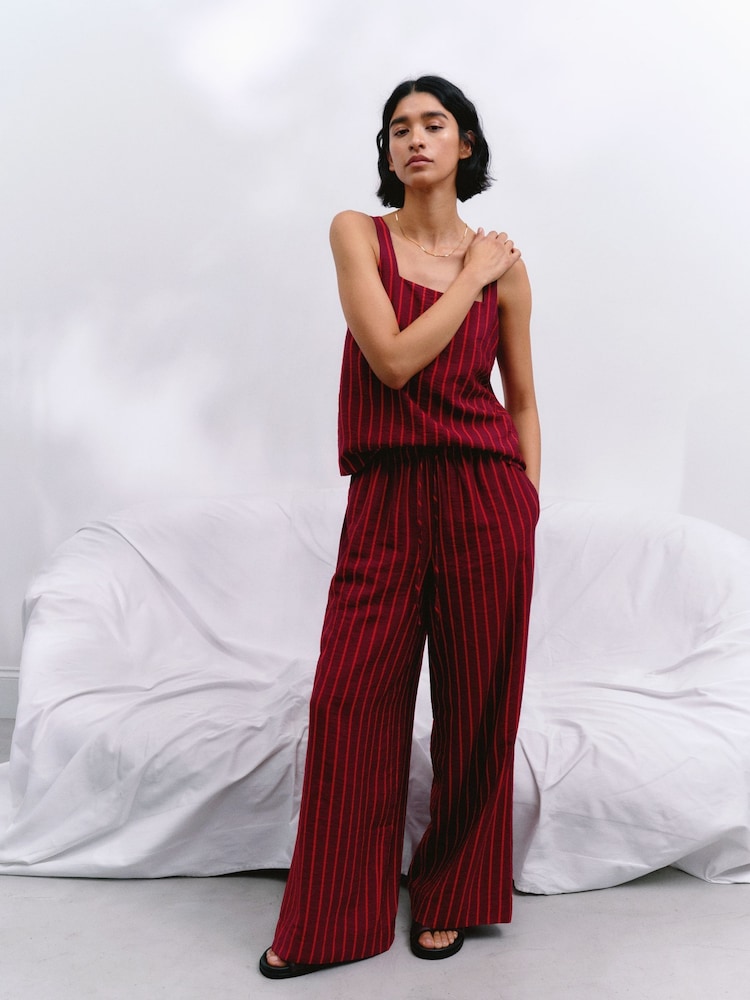 Hush Red Petunia Printed Trousers - Image 1 of 6