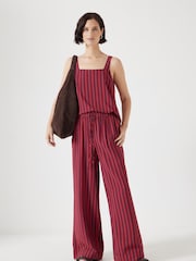 Hush Red Petunia Printed Trousers - Image 2 of 6