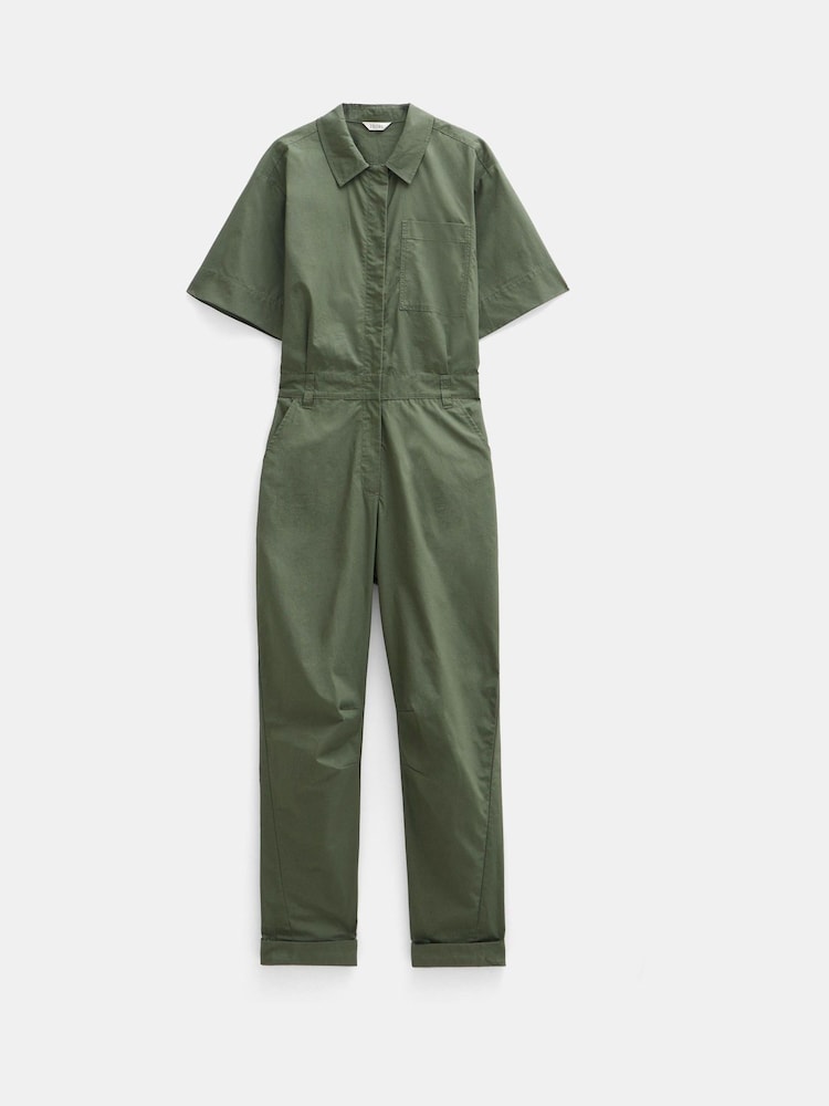 Hush Green Paper 100% Cotton Jumpsuit - Image 2 of 5