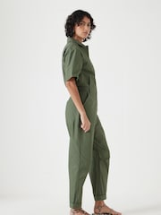 Hush Green Paper 100% Cotton Jumpsuit - Image 4 of 5