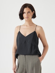 Черный - Hush Thin Strap V-Neck Camisole - Image 1 of 5