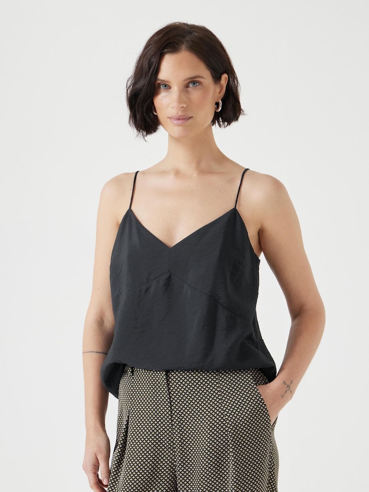 Черный - Hush Thin Strap V-Neck Camisole - Image 1 of 5