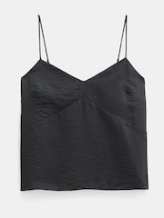 Черный - Hush Thin Strap V-Neck Camisole - Image 5 of 5