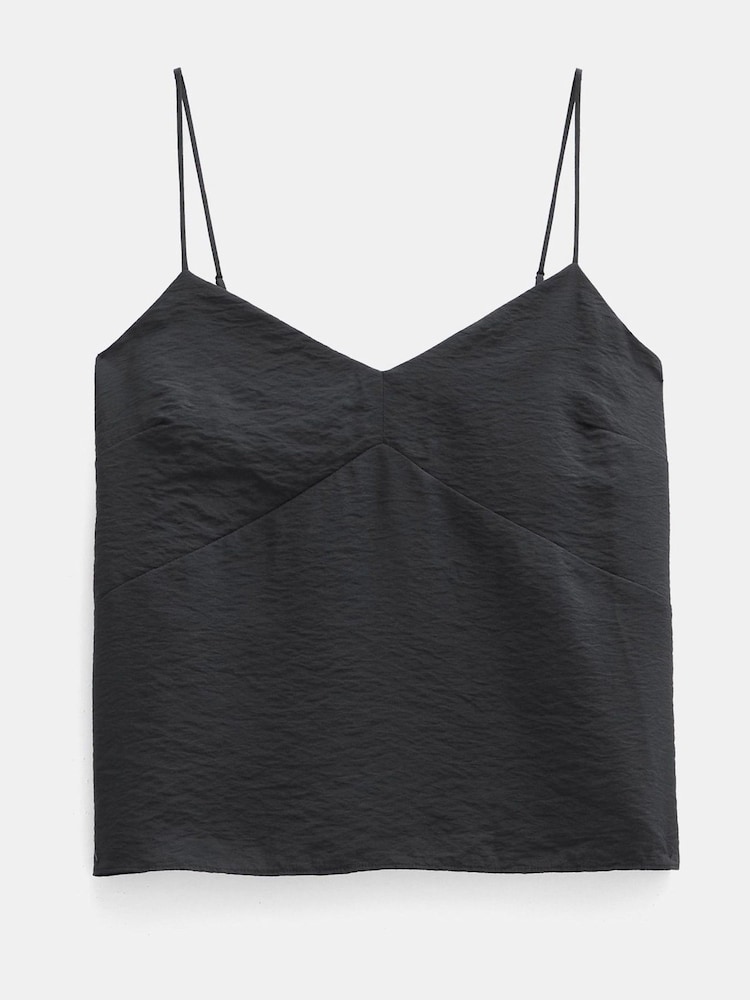 Черный - Hush Thin Strap V-Neck Camisole - Image 5 of 5