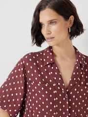 Hush Red Revere Collar Short Sleeve Shirt - Image 5 of 5