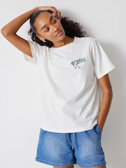 Hush Cream Pickled Graphic 100% Cotton T-Shirt - Image 1 of 6