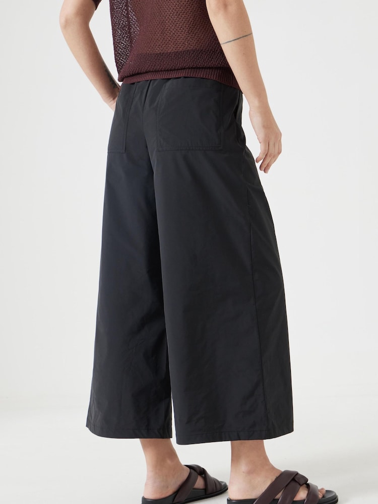 Hush Black Technical Melissa Wide Leg Cropped Trousers - Image 3 of 5