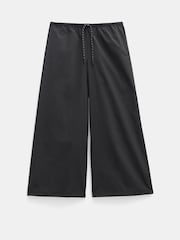 Hush Black Technical Melissa Wide Leg Cropped Trousers - Image 5 of 5