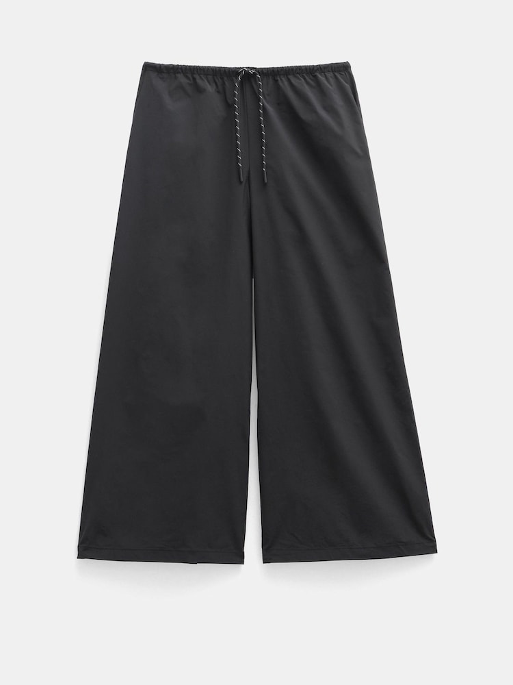 Hush Black Technical Melissa Wide Leg Cropped Trousers - Image 5 of 5