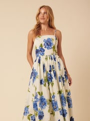 Nobodys Child White Alettie Blooms Madeline Midaxi Dress - Image 4 of 5