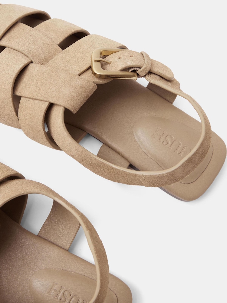 Hush Natural Leather Caged Fisherman Sandals - Image 5 of 5