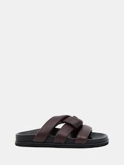 Rouge - Hush Leather Twist Footbed Sandals - Image 2 of 5