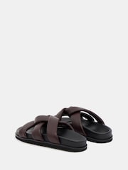 Rouge - Hush Leather Twist Footbed Sandals - Image 3 of 5
