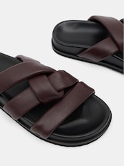 Rouge - Hush Leather Twist Footbed Sandals - Image 5 of 5