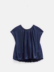 Hush Blue Satin Circular Top - Image 5 of 5