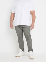 BadRhino Big & Tall Grey Chino Trousers - Image 1 of 7