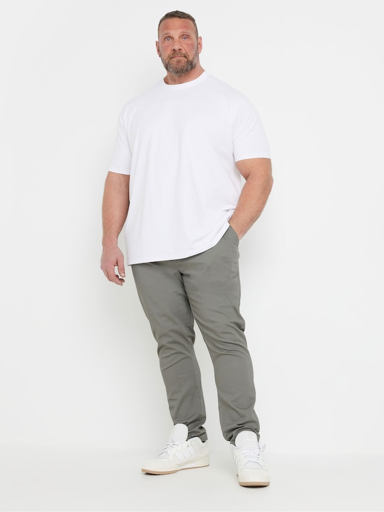 BadRhino Big & Tall Grey Chino Trousers - Image 2 of 7