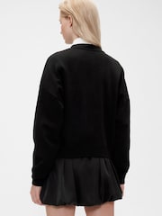GapStudio Black Vintage Soft Wedge Sweatshirt - Image 2 of 5