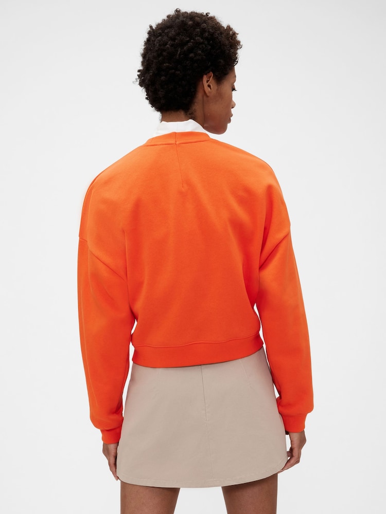 GapStudio Orange Vintage Soft Wedge Sweatshirt - Image 2 of 7
