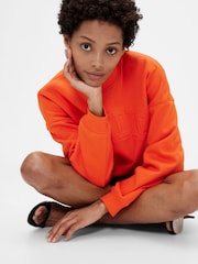 GapStudio Orange Vintage Soft Wedge Sweatshirt - Image 3 of 7