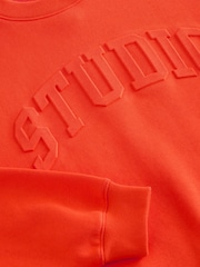 GapStudio Orange Vintage Soft Wedge Sweatshirt - Image 6 of 7
