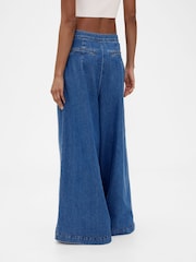 GapStudio Blue Sky High Denim Sailor Jeans - Image 2 of 7