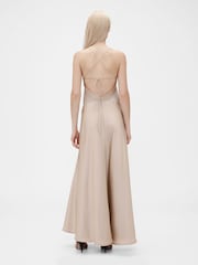 GapStudio Beige Satin Slip Maxi Dress - Image 2 of 7