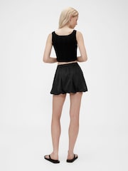 GapStudio Black Bubble Mini Skort - Image 2 of 6