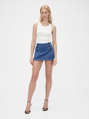 GapStudio Blue Denim Sailor Skort - Image 1 of 6