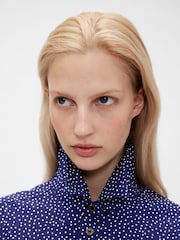 GapStudio Blue Dot Poplin Big Shirt - Image 5 of 6