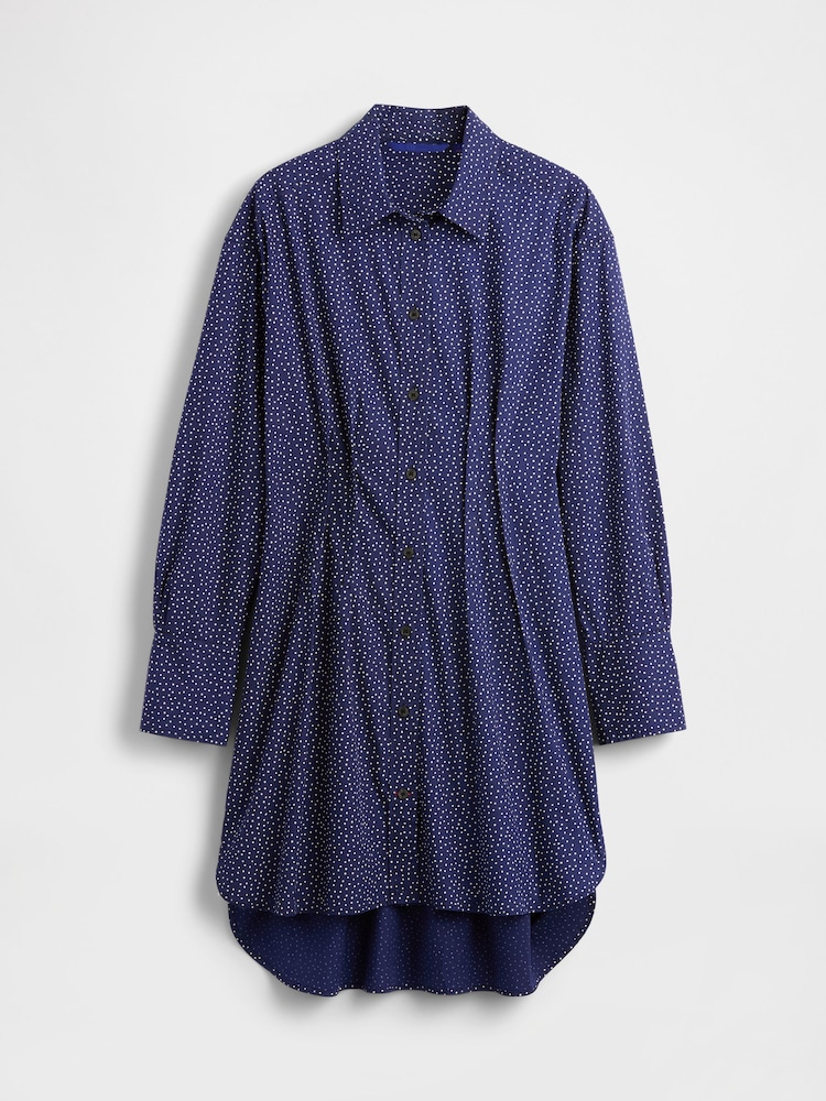 GapStudio Blue Dot Poplin Big Shirt - Image 6 of 6