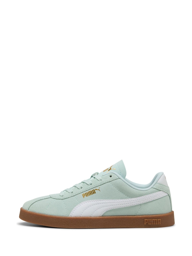 Puma Light Blue Club II Suede Sneakers - Image 2 of 6