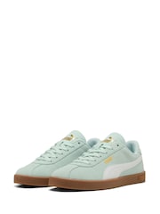 Puma Light Blue Club II Suede Sneakers - Image 3 of 6