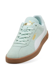 Puma Light Blue Club II Suede Sneakers - Image 4 of 6