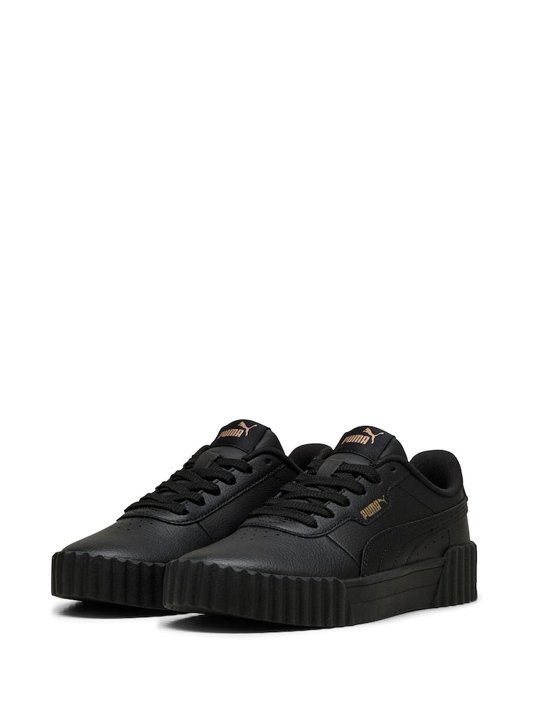 Puma Black Kids Youth Carina 3.0 Sneakers - Image 3 of 6